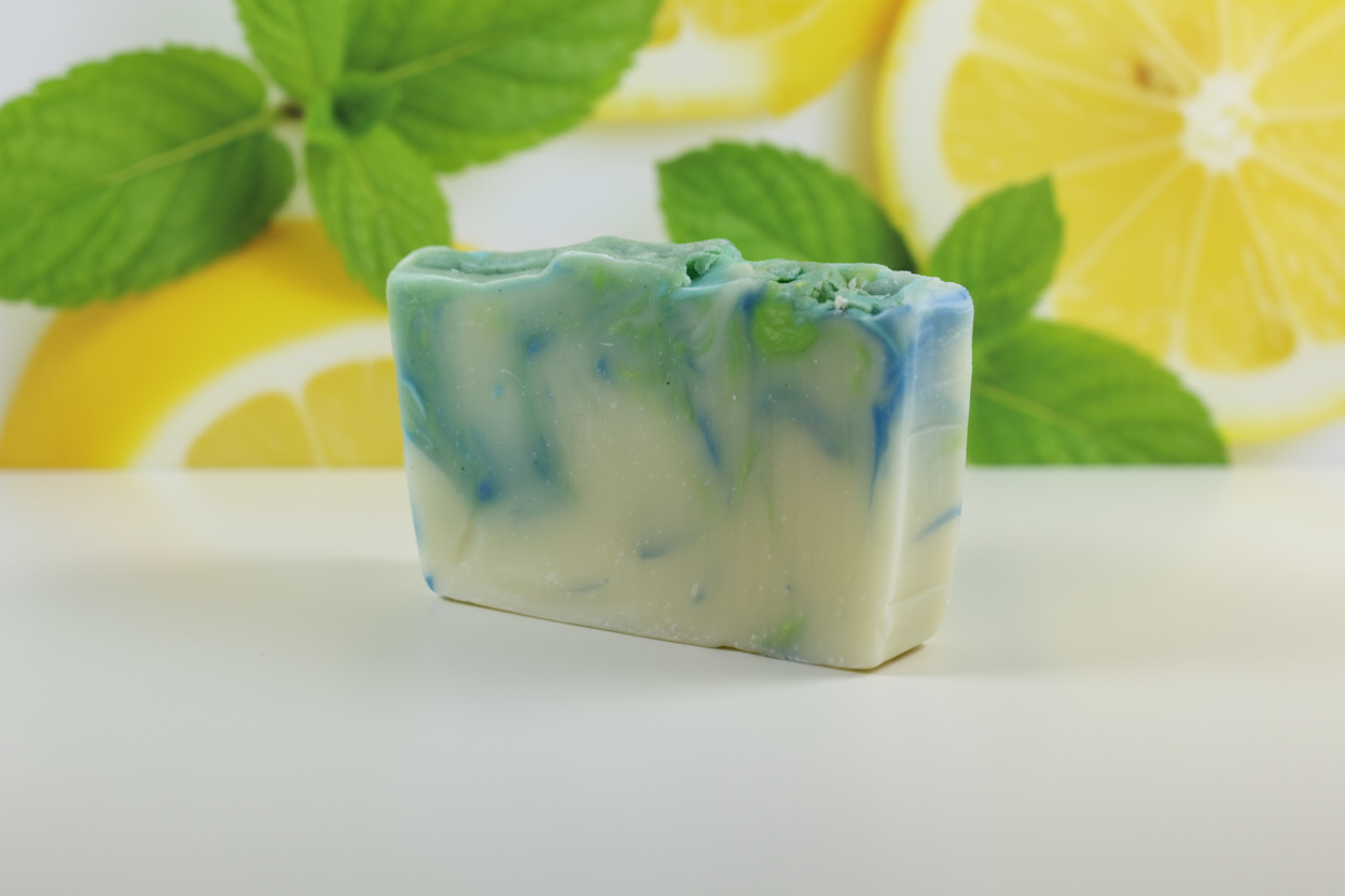 Jabón de menta-limón 100g