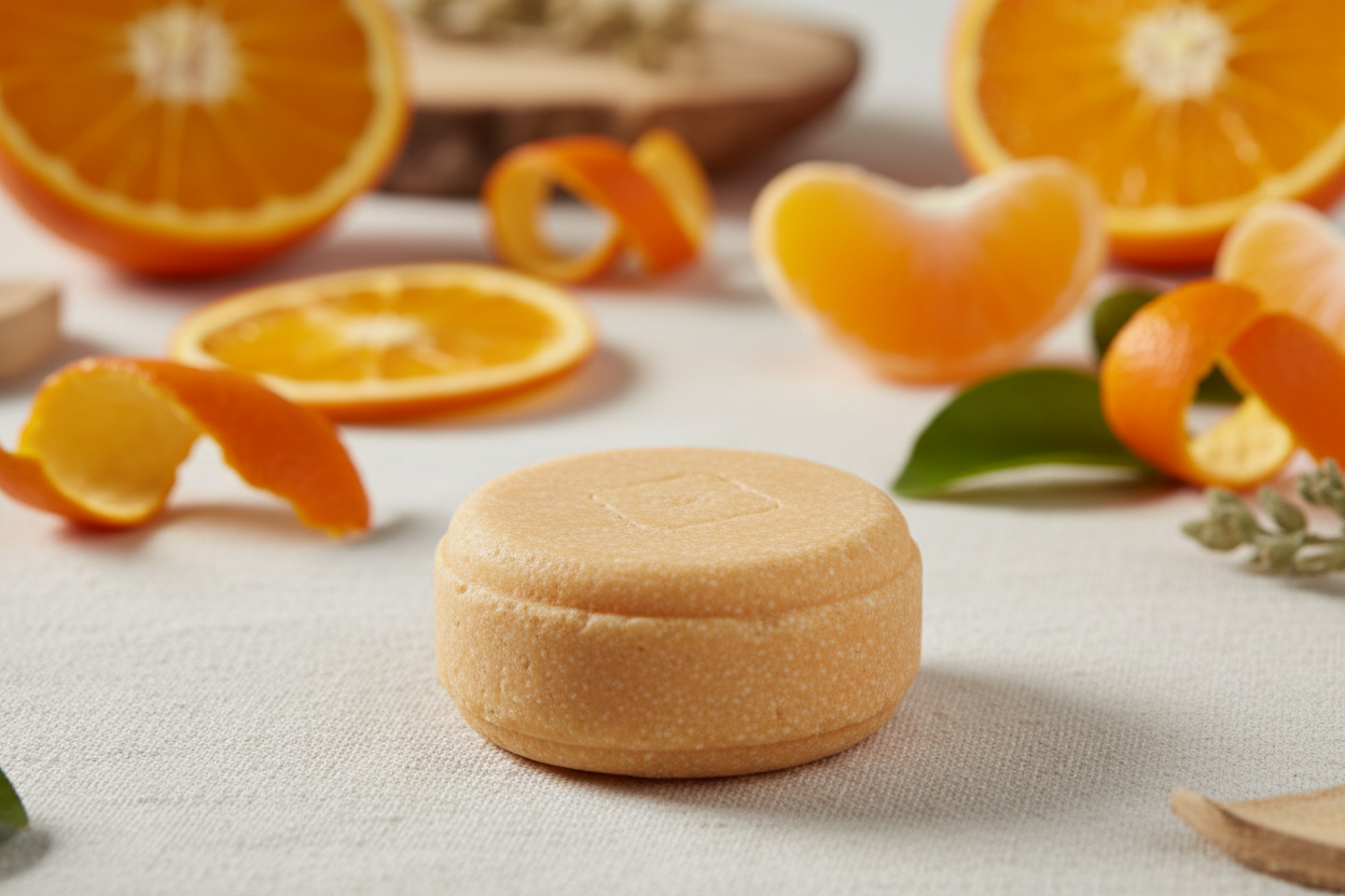 Shampoo para cabello rizado. Aroma mandarina 100g 